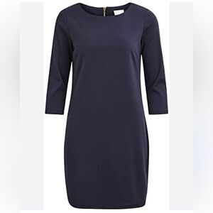 Vila Clothes | Women's Vitinny Night‎ blue 3/4 Sleeve Mini Dress S